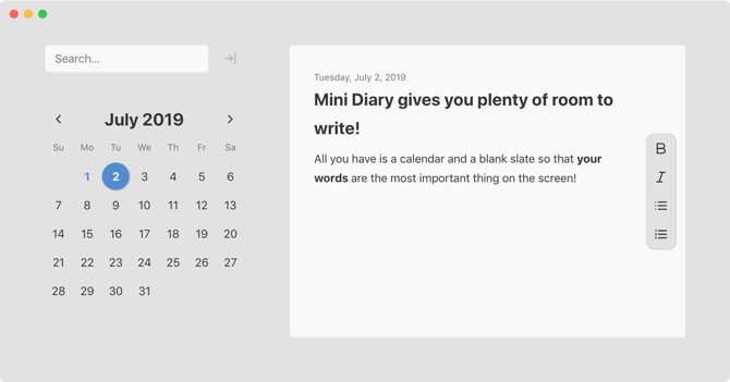 best diary for mac